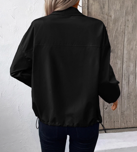 EB | Herbstjacke mit Reißverschluss und Hohem Kragen, Leicht