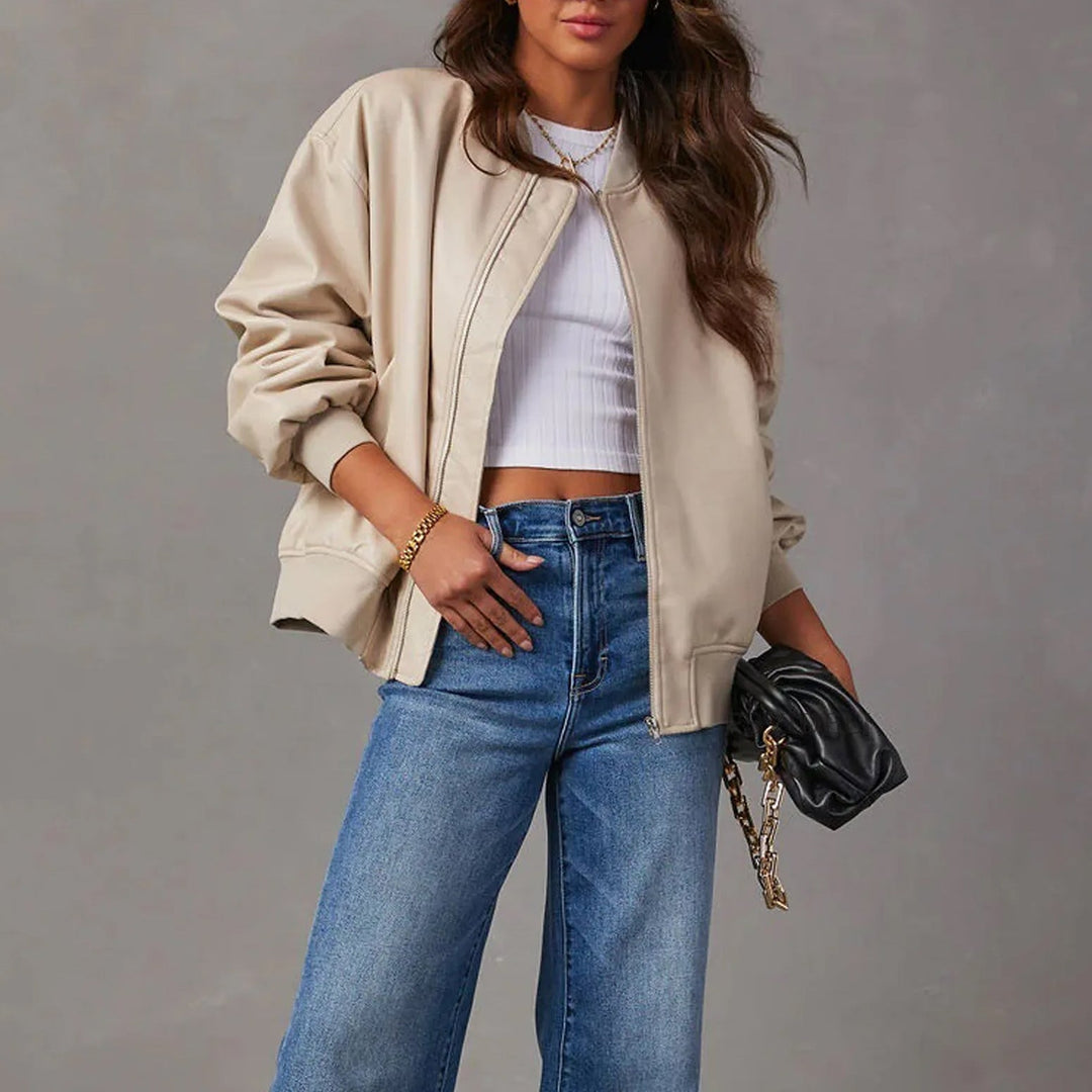 EB | Herbstjacke mit Reißverschluss und Taschen, Lässig
