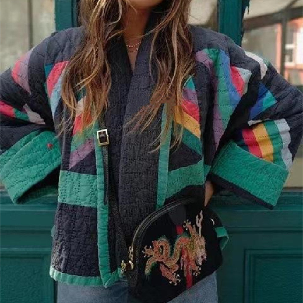 EB | Herbstjacke mit Reißverschluss und Steppung, Übergrößed
