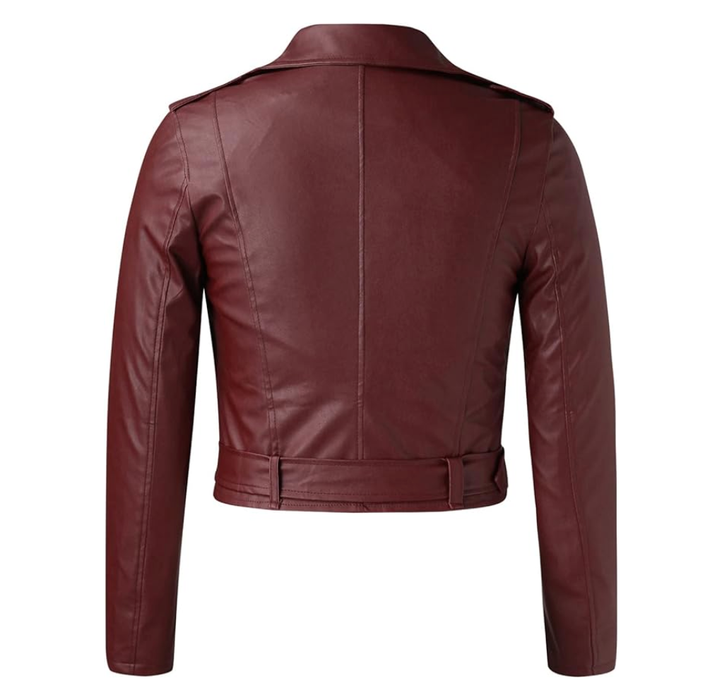 EB | Kurze Herbstjacke mit Gürtel und Reißverschluss
