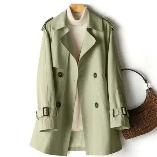 EB | Kurzer Trenchcoat mit Schnallen und Knöpfen