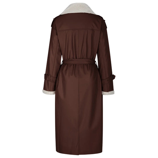 EB | Lange Jacke, Gürtel und Fleecefutter