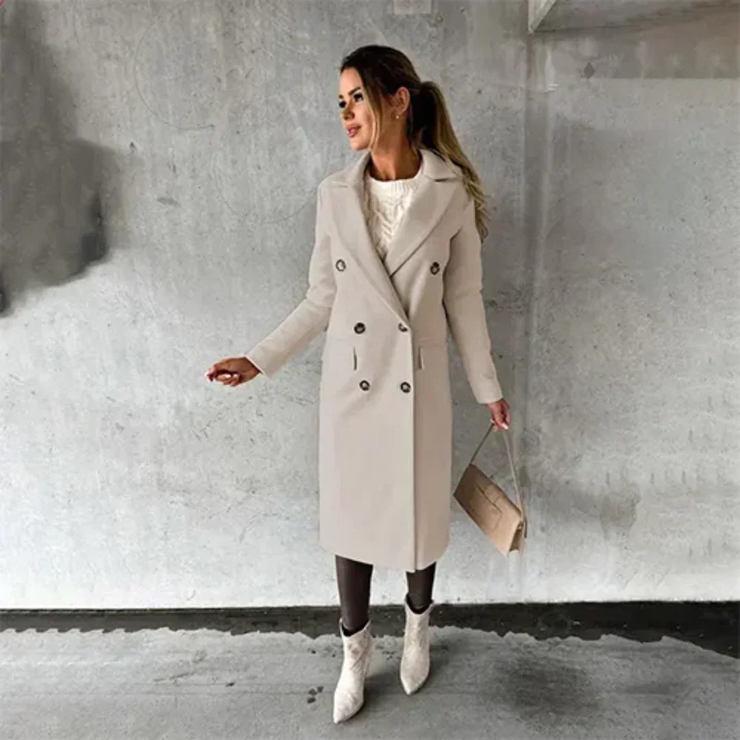 EB | Lange Jacke, Doppelknopf Design