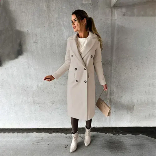 EB | Lange Jacke, Doppelknopf Design