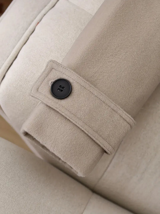 EB | Langer Trenchcoat, Knittedesign