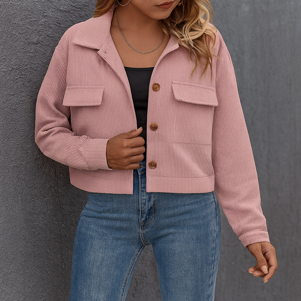 EB | Übergangsjacke aus Samtoptik, Elegant