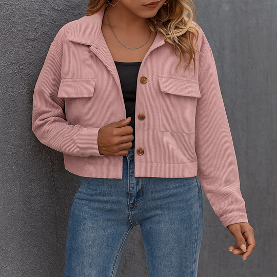 EB | Übergangsjacke aus Samtoptik, Elegant