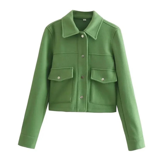 EB | Übergangsjacke Kurz mit Knöpfen und Taschen