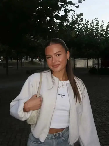 EB | Übergangsjacke Reißverschluss Ribkanten, Modern