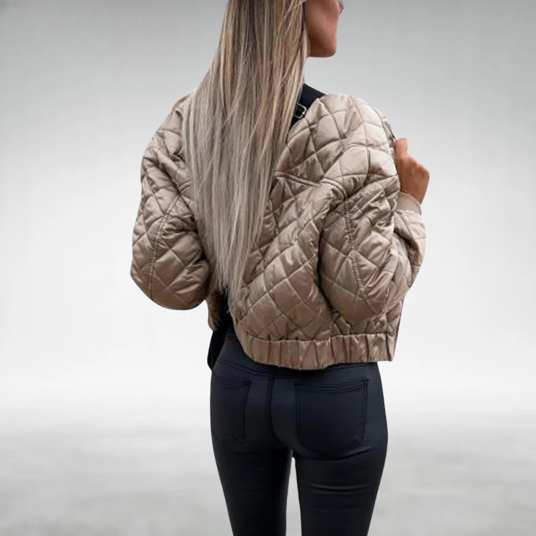 EB | Übergangsjacke Quilt Bomber mit Reißverschluss