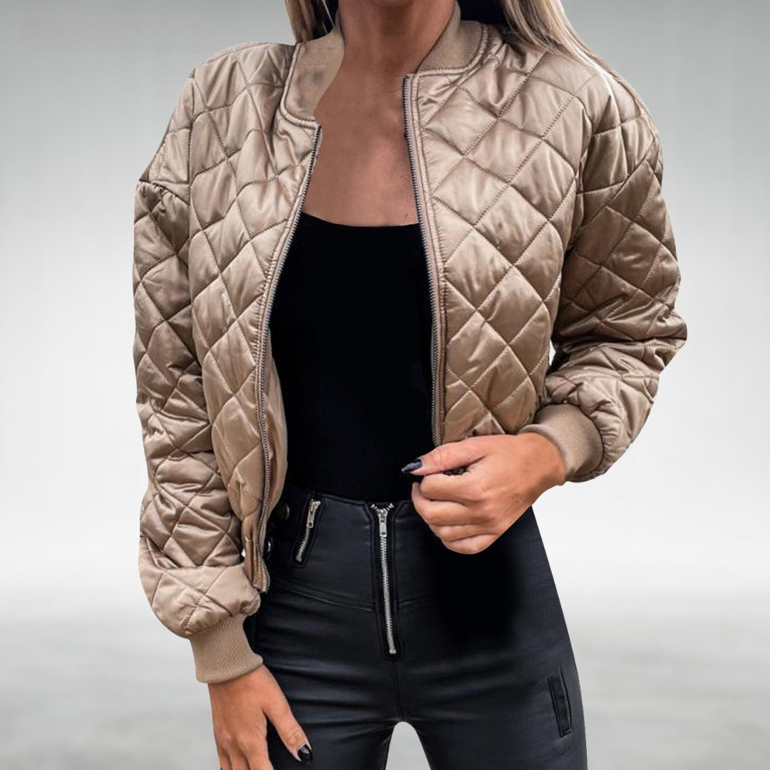 EB | Übergangsjacke Quilt Bomber mit Reißverschluss
