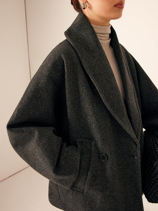 EB | Übergröße Herbstjacke mit Schalkragen