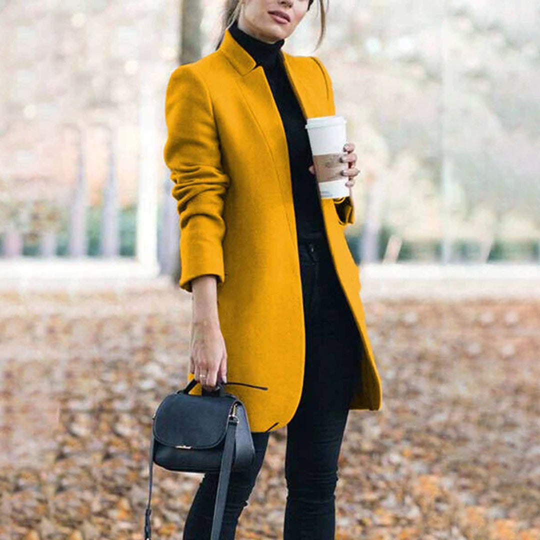 EB | Trenchcoat mit Schlanker Passform und Offener Front