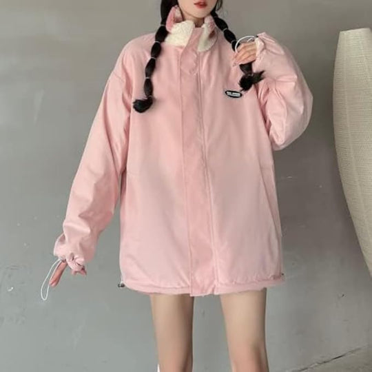 EB | Winterjacke Fleece Futter, Herzprint