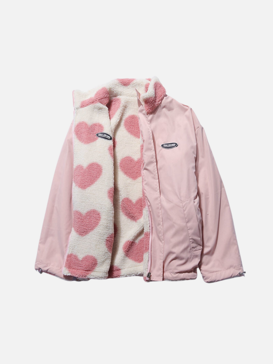 EB | Winterjacke Fleece Futter, Herzprint