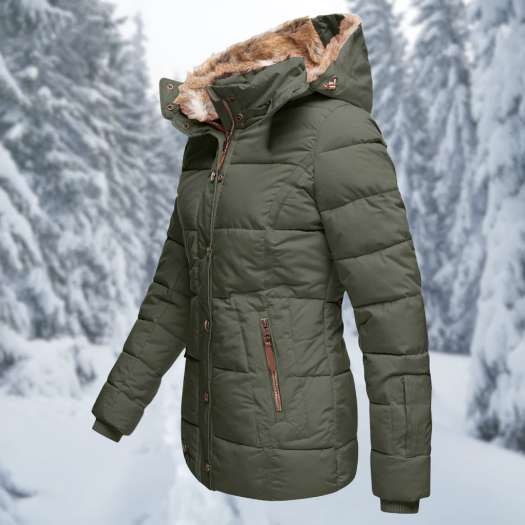 EB | Winterjacke Kurz Gefüttert, Taillierte Passform