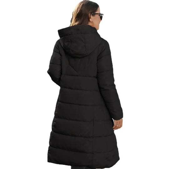 EB | Pufferjacke - stilvolle Damen Winterjacke mit Kapuze