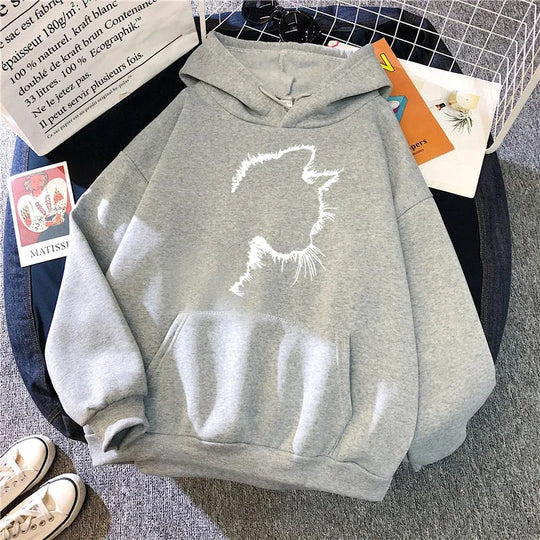 EB | Hoodie mit Katzenmotiv