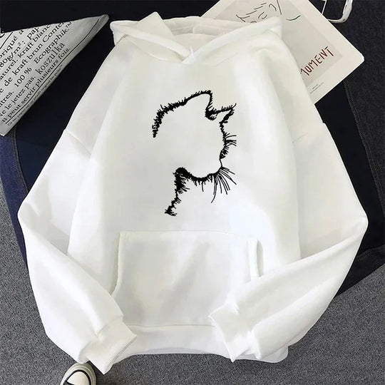 EB | Hoodie mit Katzenmotiv