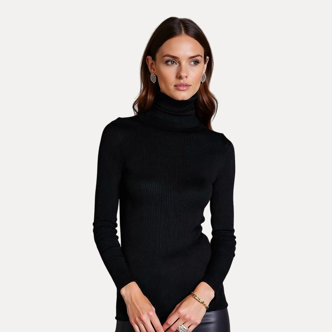 EB | Rollkragenpullover mit Rippstruktur