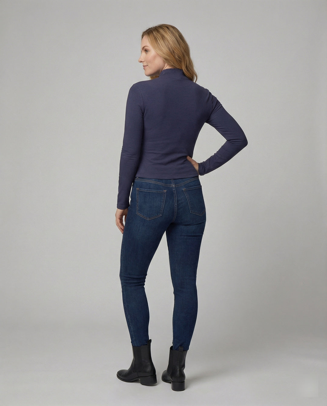 Damen Strickjacke Slim Fit Doppel-Reißverschluss Stehkragen Frühling