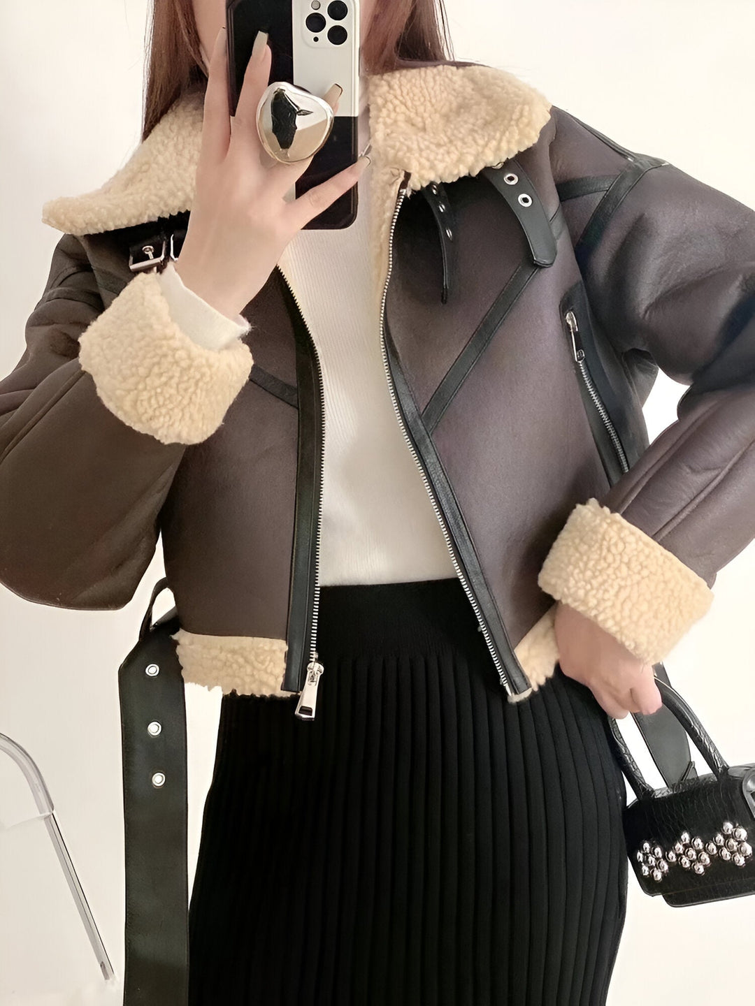 EB | Winterjacke Aus Kunstleder
