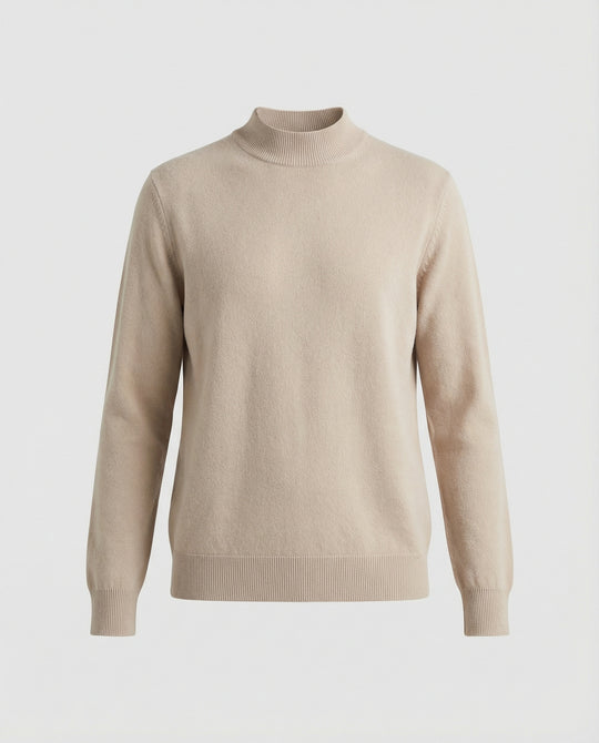 Feines Strickensemble mit Stehkragenpullover und komfortabler Elastikbundhose EB