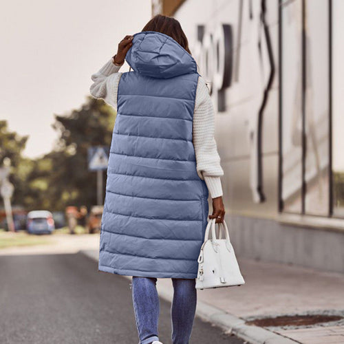 EB | Bodywarmer - Oversized Fit - Gesteppt und Futter - Mit Kapuze