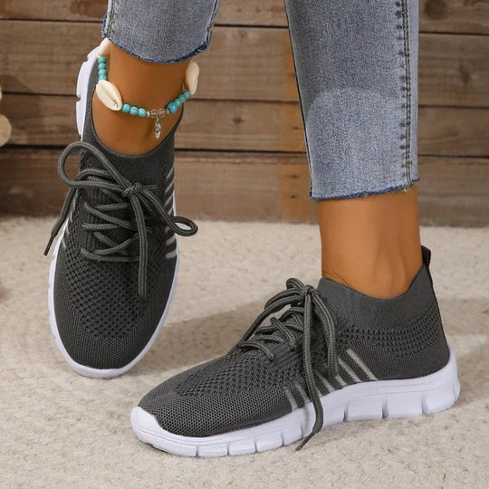Frauen Freizeit Sneaker Atmungsaktives Netz EB