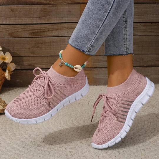 Frauen Freizeit Sneaker Atmungsaktives Netz EB