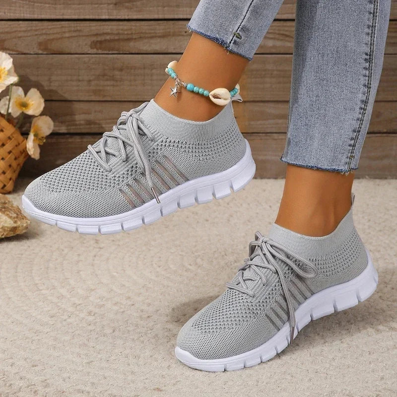 Frauen Freizeit Sneaker Atmungsaktives Netz EB