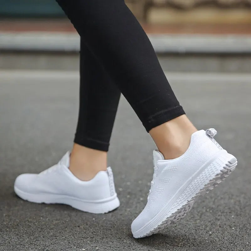 Damen Freizeit Sneakers Atmungsaktive Netz Gehschuhe EB