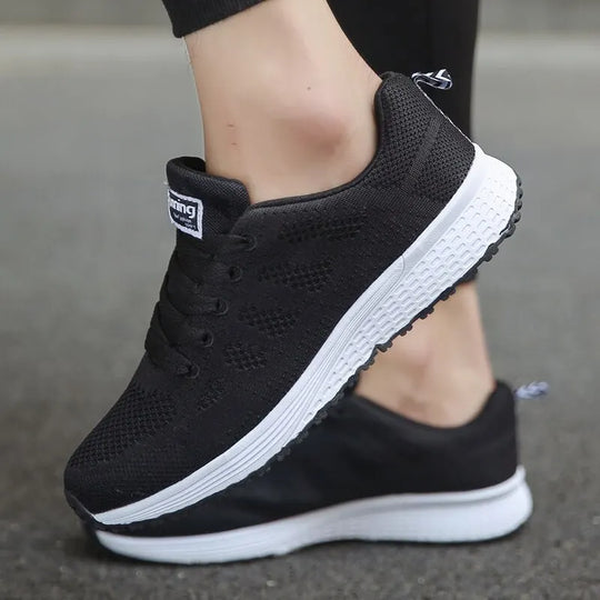 Damen Freizeit Sneakers Atmungsaktive Netz Gehschuhe EB