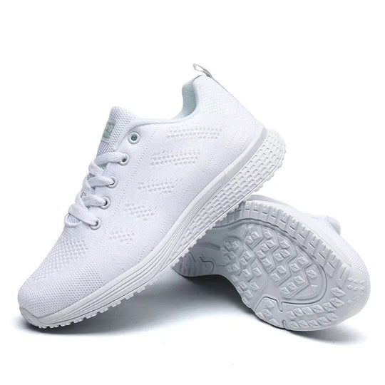 Damen Freizeit Sneakers Atmungsaktive Netz Gehschuhe EB