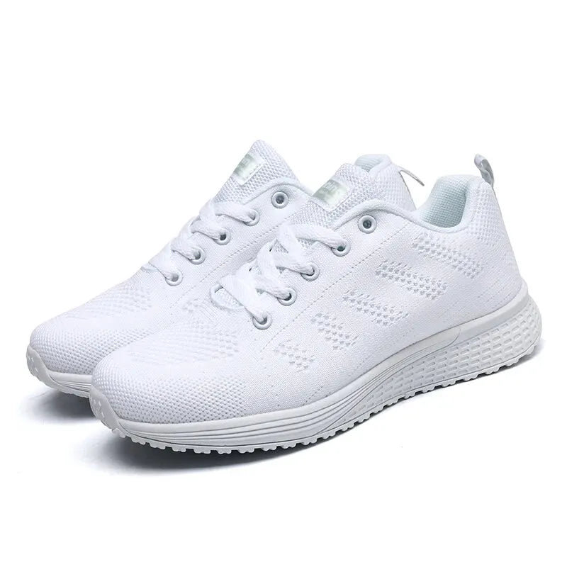 Damen Freizeit Sneakers Atmungsaktive Netz Gehschuhe EB