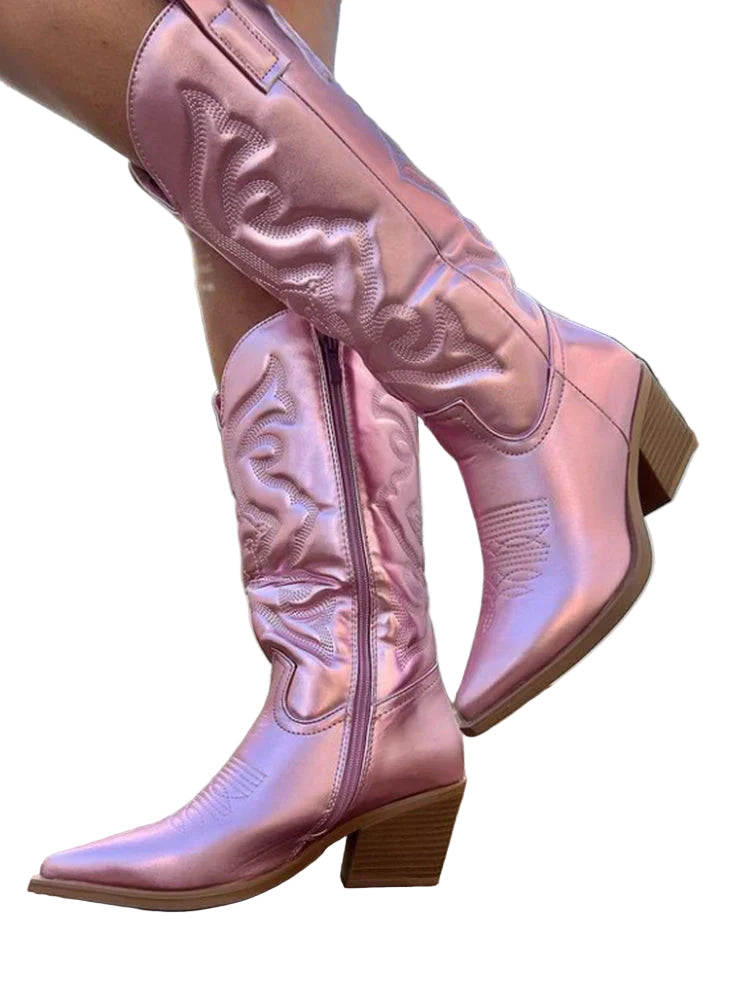 Damen Cowboy Stiefel Metallic Carina EB