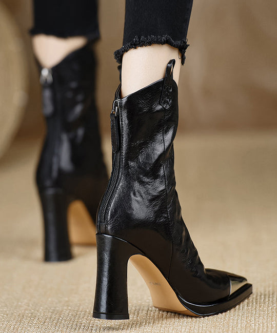 Damen Stiefeletten mit Blockabsatz EB