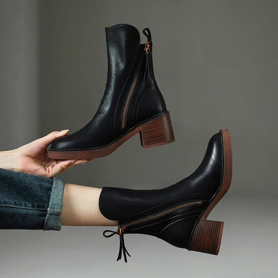 EB | Stiefeletten mit Blockabsatz Modische Schuhe