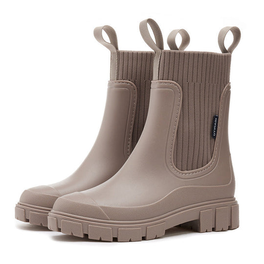 Damen Gummistiefel wasserdicht mit rutschfester Sohle EB