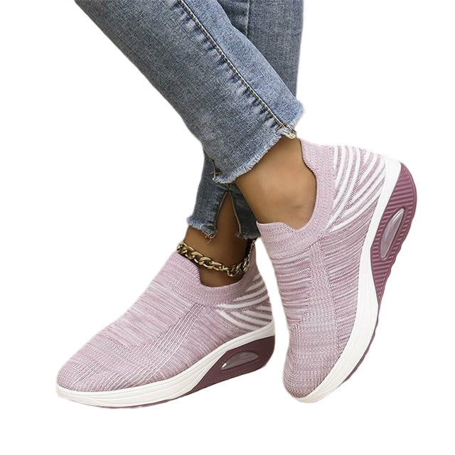 Damen Slip-On Sneaker Mesh und Air Heel EB