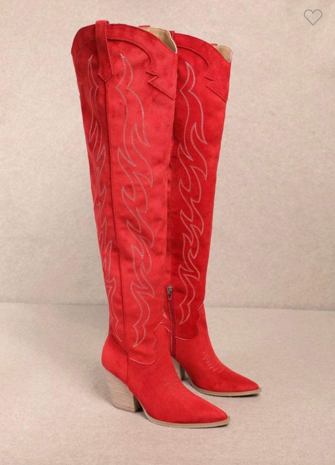 Damen Kniehohe Westernstiefel EB