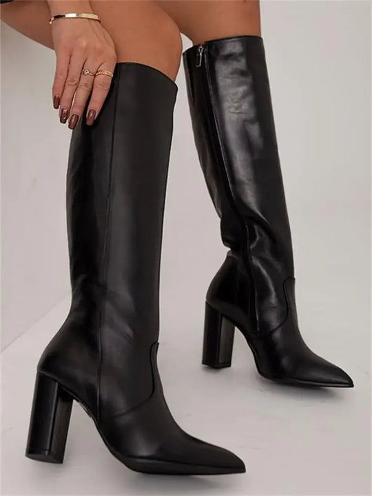 Damenstiefel Eleganter Stil Synthetisches Leder EB