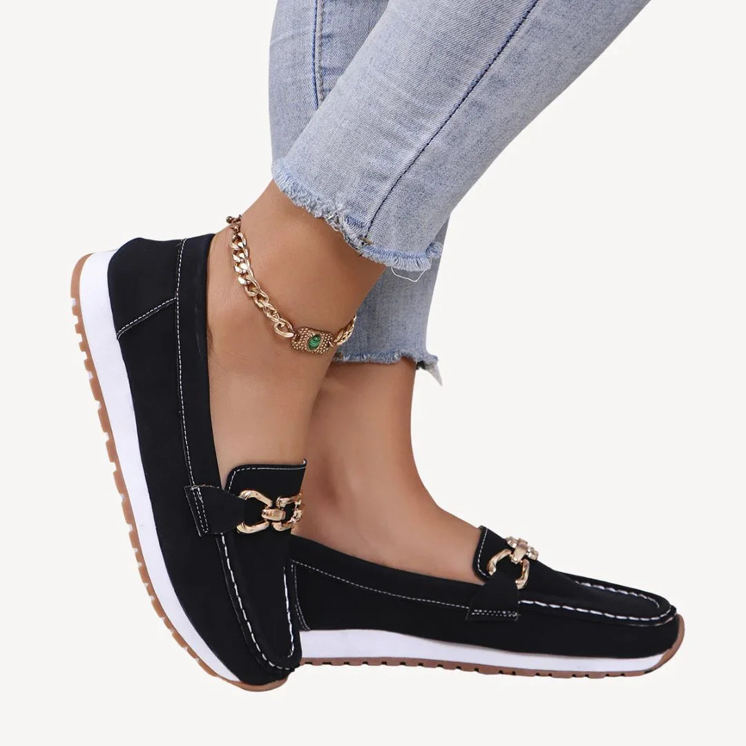 Damen Mokassin mit Kettendetail EB