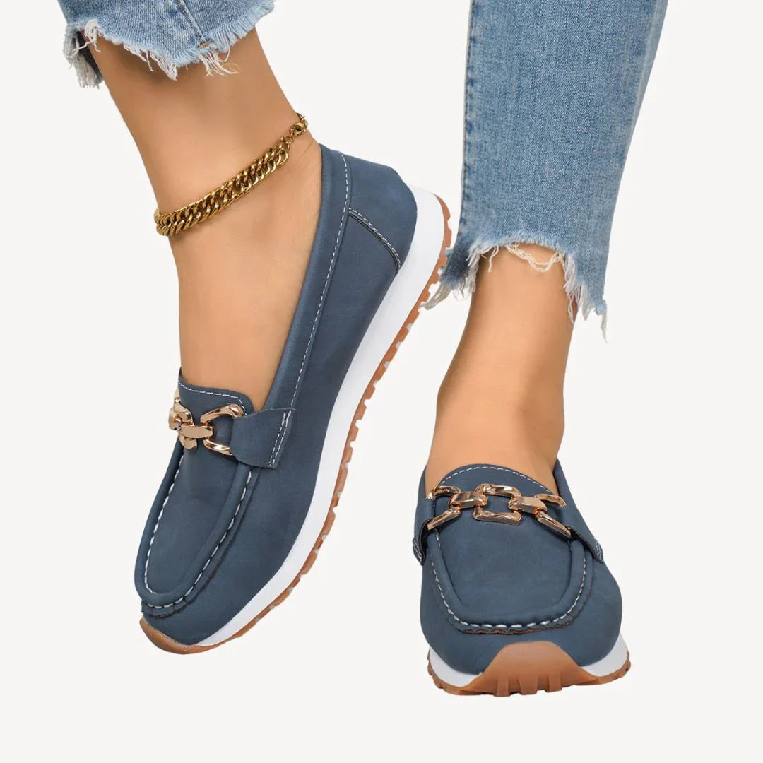 Damen Mokassin mit Kettendetail EB