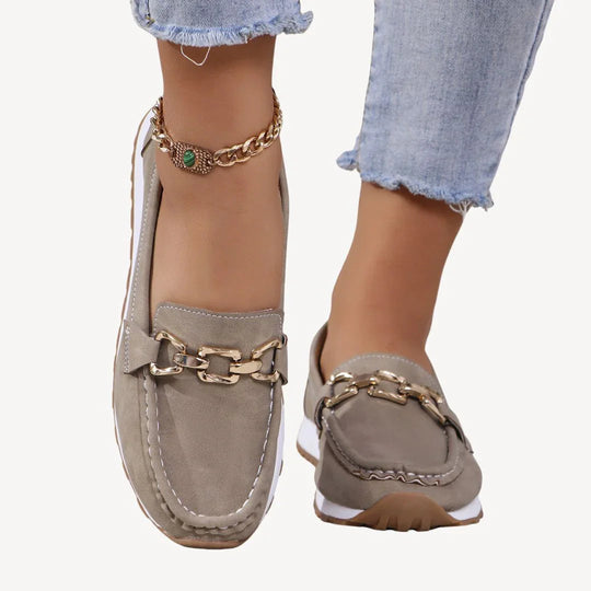 Damen Mokassin mit Kettendetail EB
