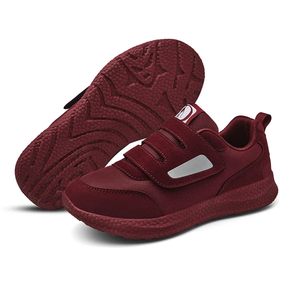 Damen Slip-On Orthopädische Schuhe mit Klettverschluss für bequemes Gehen EB