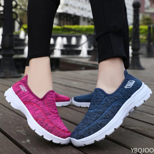 Damen Sneakers Atmungsaktive Casual Komfortschuhe EB
