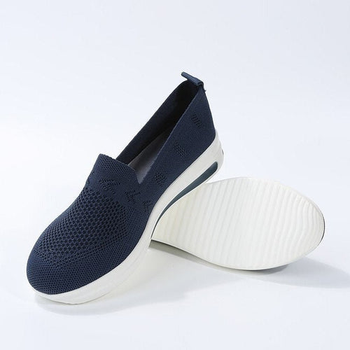 Damen Sneakers Atmungsaktiv Orthopädisch Freizeit Textil EB