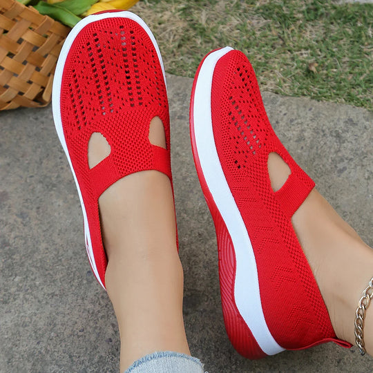 Damen Sneaker Freizeit Atmungsaktiv Leicht Textil EB