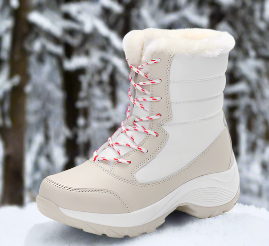 Damen Schnee Boots Gefüttert Wasserabweisend Mit Robuster Sohle EB